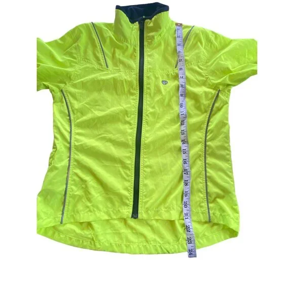 Pearl Izumi W’s Small High Visibility Jacket Full Zip Neon Yellow Reflective - Picture 7 of 10